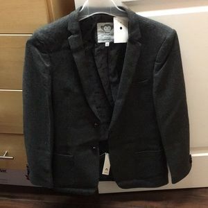 Appaman wool suit jacket blazer charcoal boy 14 WT